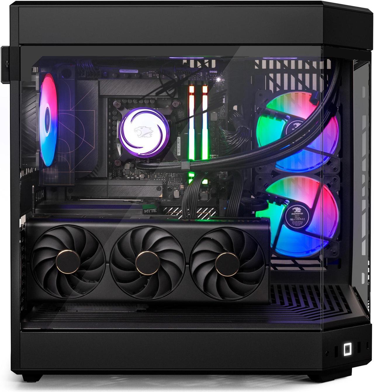 Alt view image 3 of 7 - iBUYPOWER Y60 Gaming Desktop - Intel Core i9 13900KF, NVIDIA GeForce RTX 4070 12GB, 32GB DDR5 RGB RAM, 1TB NVMe SSD _Y60BI9N4703