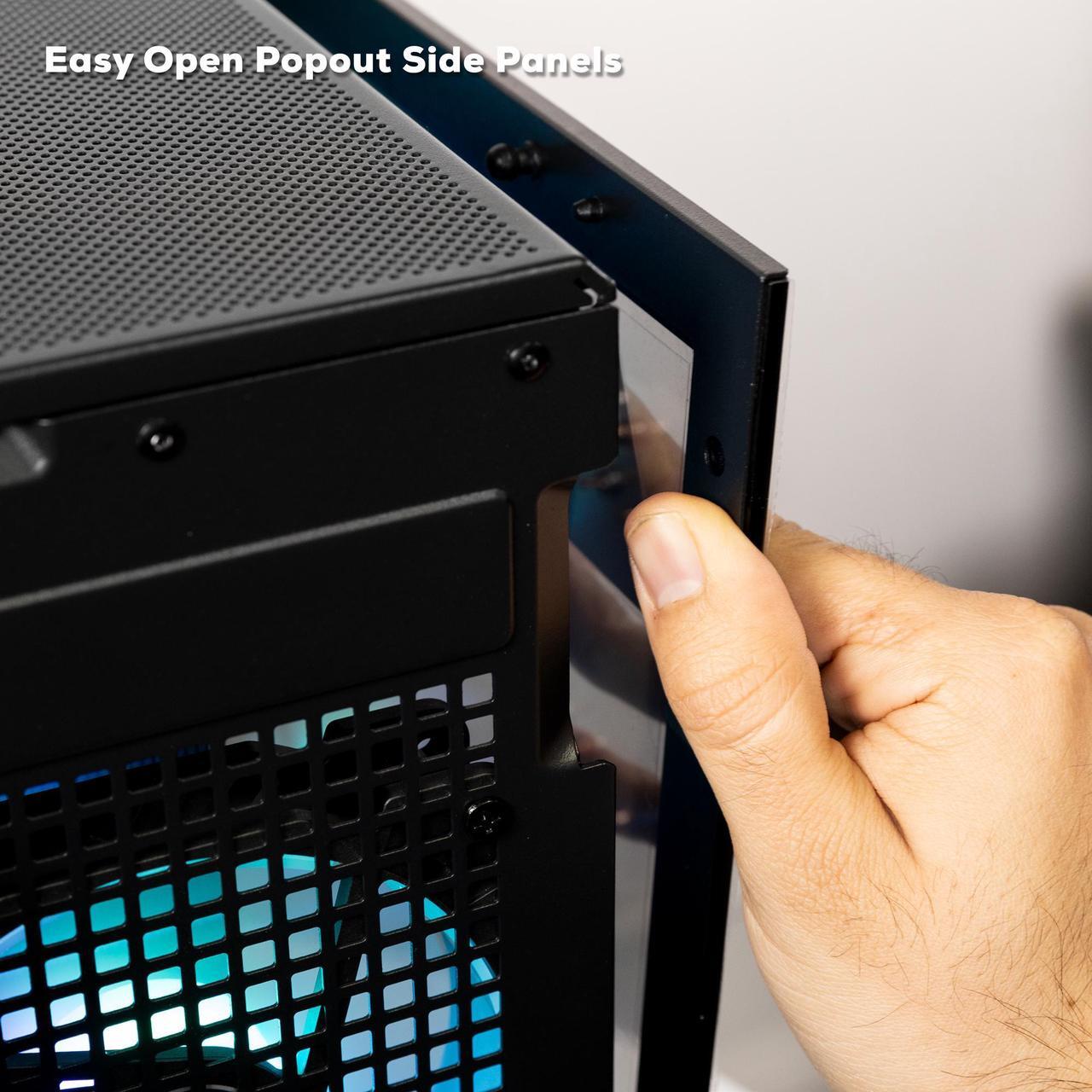 Alt view image 6 of 7 - iBUYPOWER Scale Gaming PC Desktop - AMD Ryzen 5 9600X - NVIDIA GeForce RTX 4060 8GB - 16GB DDR5 RGB - 1TB NVMe SSD - SCA5N4601