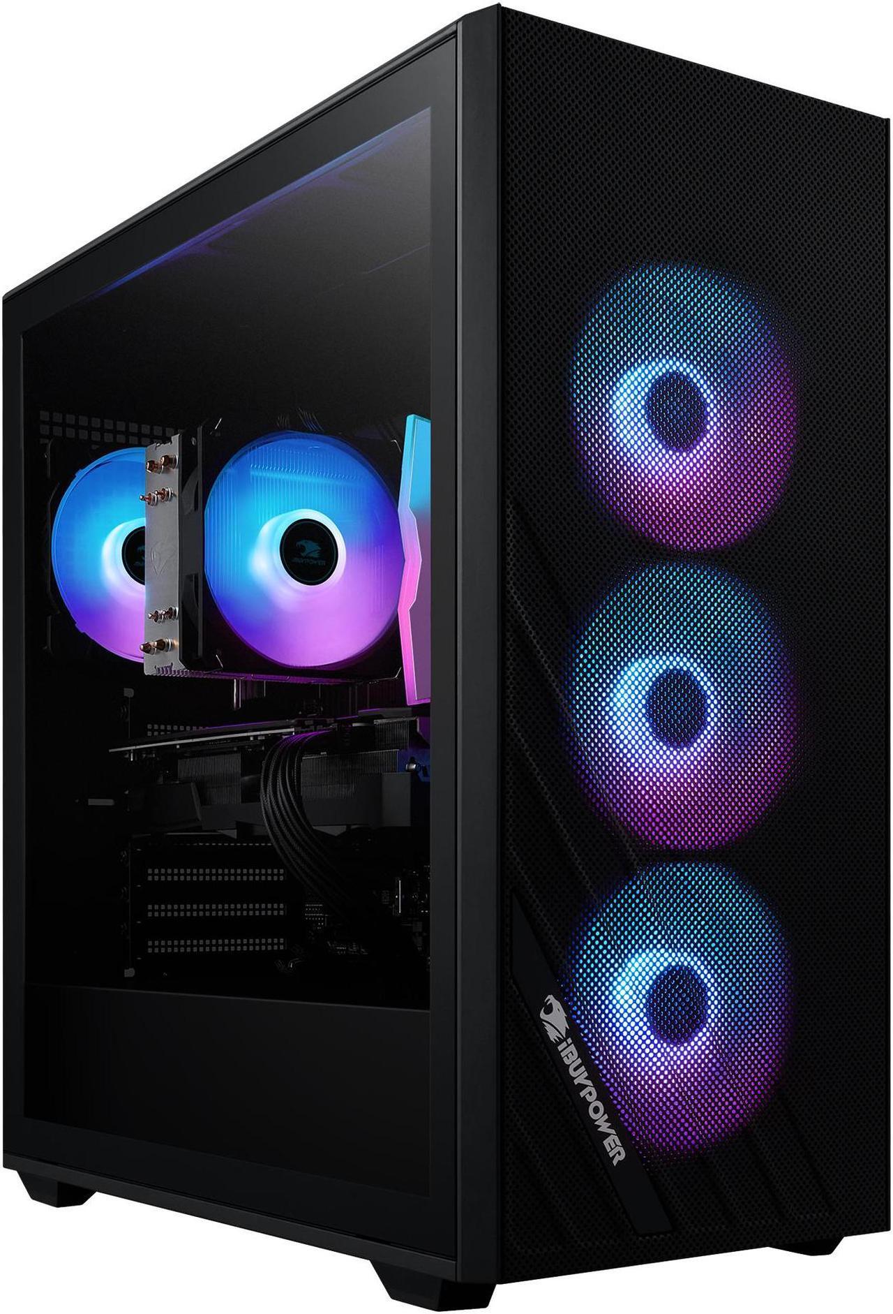 Alt view image 2 of 7 - iBUYPOWER Scale Gaming PC Desktop - AMD Ryzen 5 9600X - NVIDIA GeForce RTX 4060 8GB - 16GB DDR5 RGB - 1TB NVMe SSD - SCA5N4601