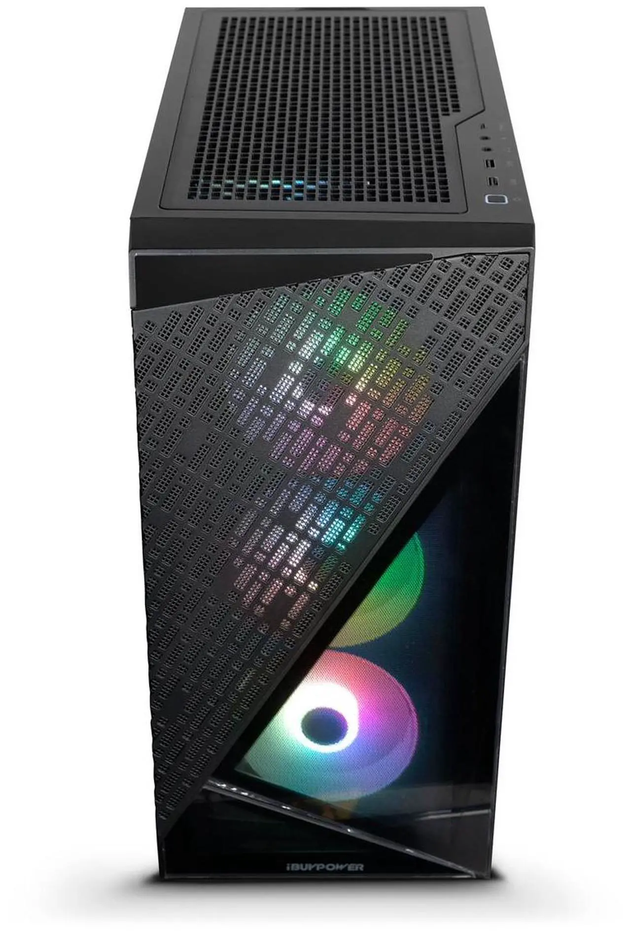 Alt view image 3 of 7 - iBUYPOWER Slate 6 MESH Gaming PC Desktop - AMD Ryzen 5 7600 - NVIDIA GeForce RTX 4060 8GB - 16GB DDR5 RGB - 500GB NVMe SSD - SlateMeshA5N4601