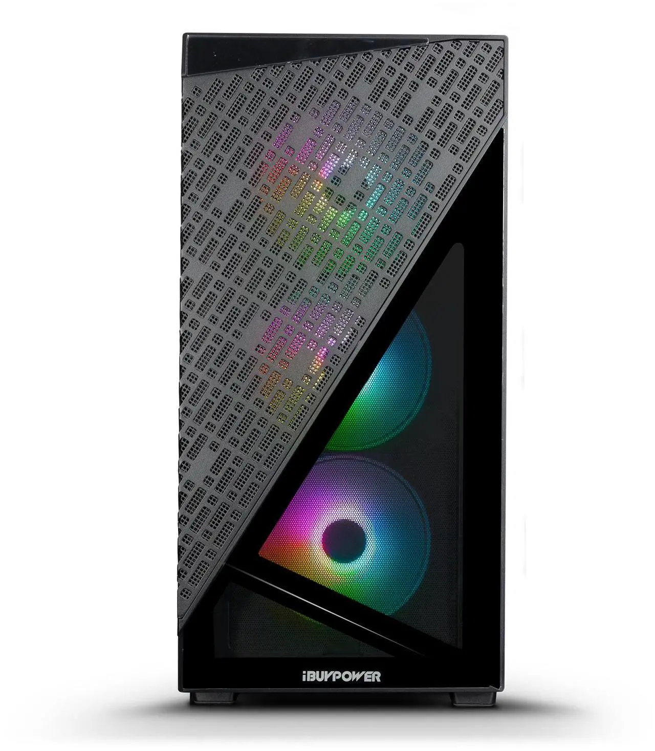 Alt view image 4 of 7 - iBUYPOWER Slate 6 MESH Gaming PC Desktop - AMD Ryzen 5 7600 - NVIDIA GeForce RTX 4060 8GB - 16GB DDR5 RGB - 500GB NVMe SSD - SlateMeshA5N4601