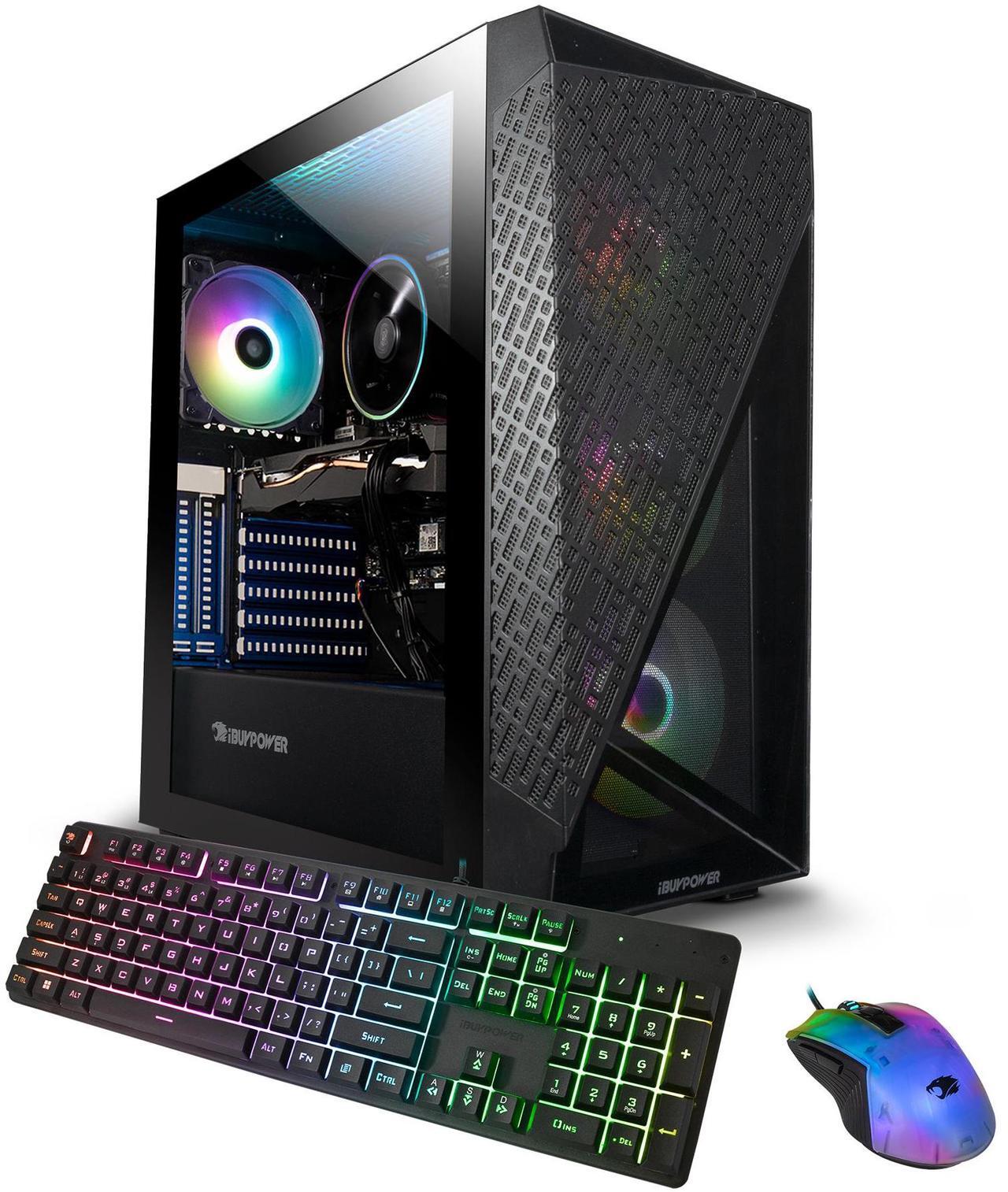 Main image of iBUYPOWER Slate 6 MESH Gaming PC Desktop - AMD Ryzen 5 7600 - NVIDIA GeForce RTX 4060 8GB - 16GB DDR5 RGB - 500GB NVMe SSD - SlateMeshA5N4601