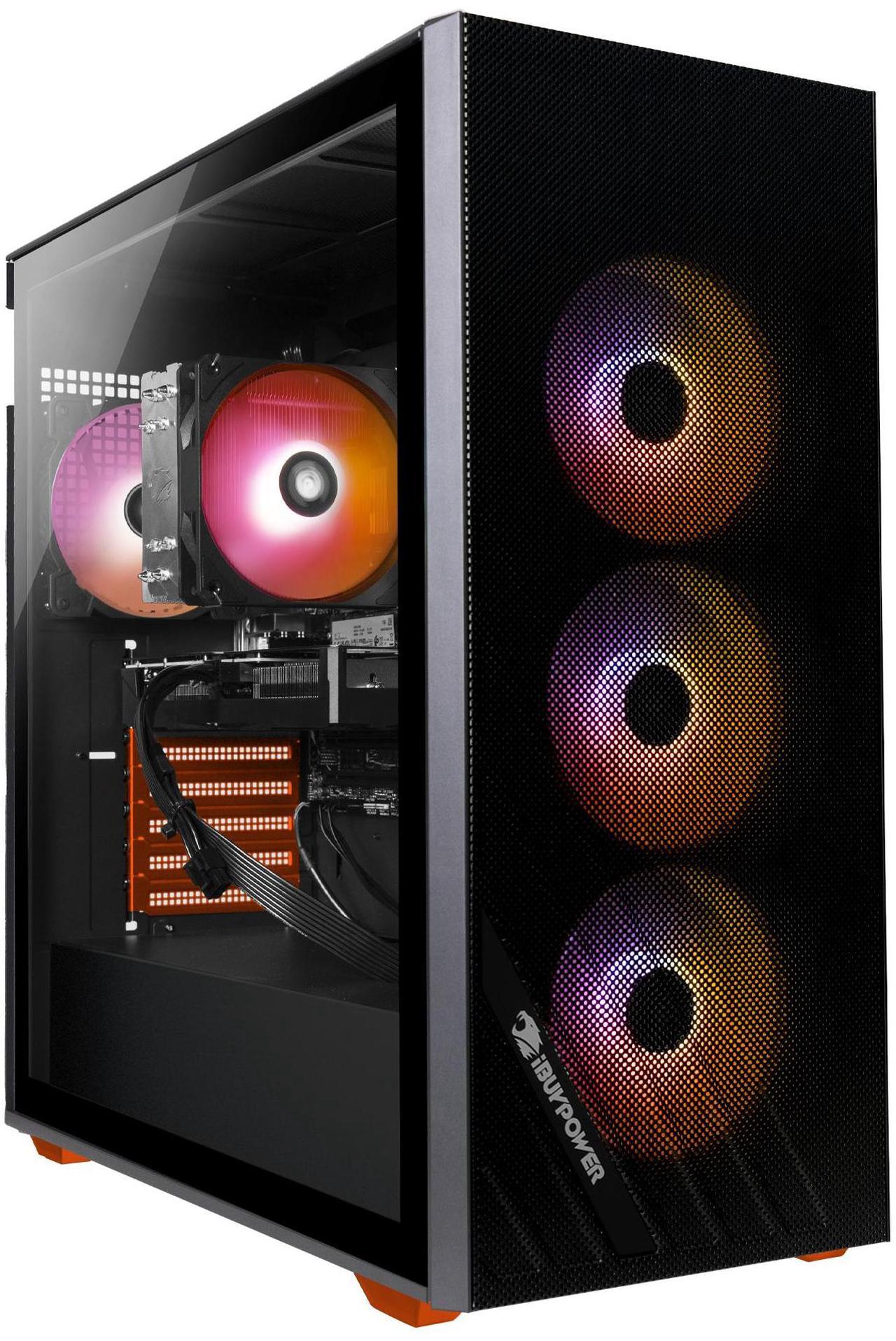Alt view image 7 of 7 - iBUYPOWER Scale Orange Gaming PC Desktop - AMD Ryzen 5 5500 - NVIDIA GeForce RTX 3050 6GB - 16GB DDR4 Non-RGB - 500GB NVMe SSD - SCA5N3501