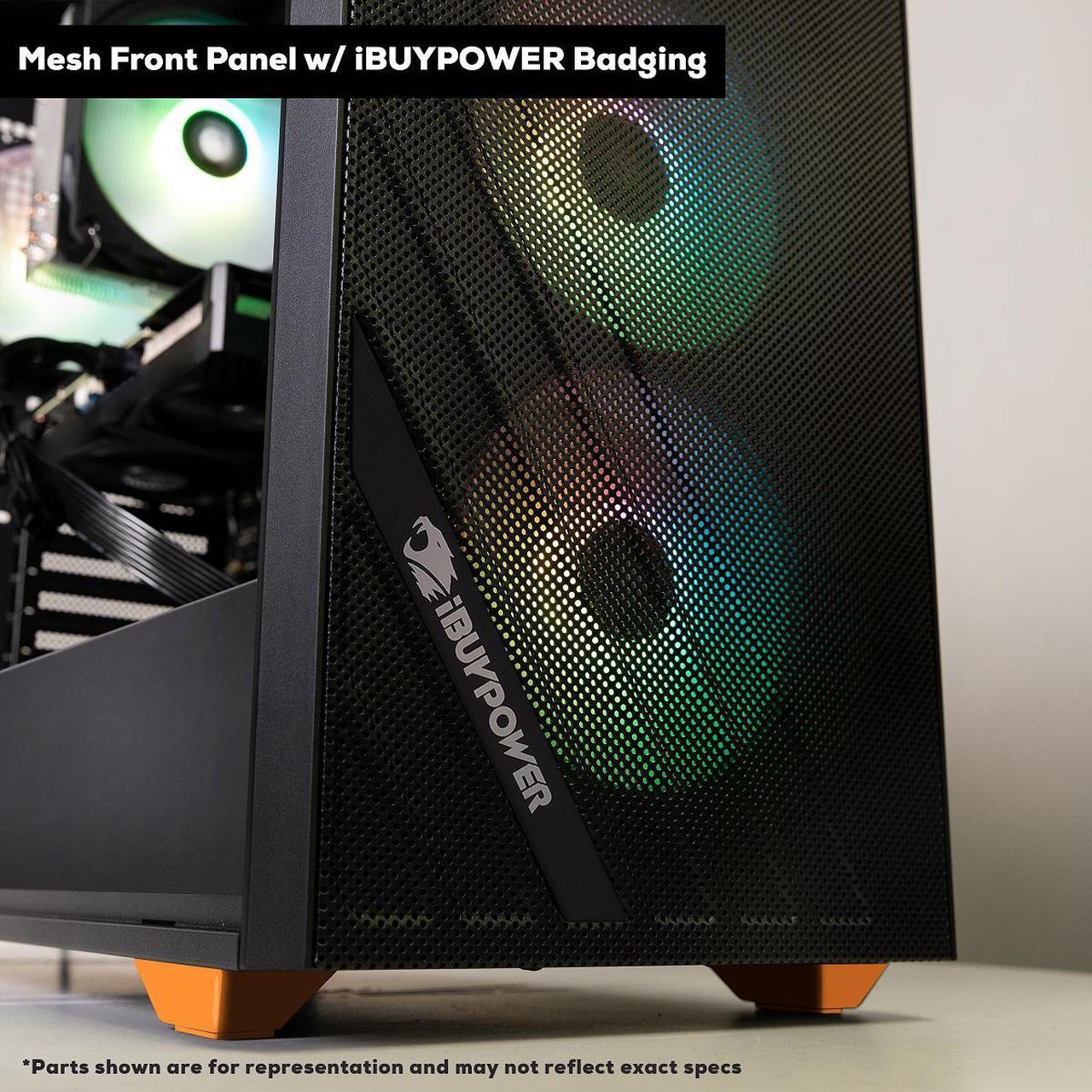 Alt view image 3 of 7 - iBUYPOWER Scale Orange Gaming PC Desktop - AMD Ryzen 5 5500 - NVIDIA GeForce RTX 3050 6GB - 16GB DDR4 Non-RGB - 500GB NVMe SSD - SCA5N3501