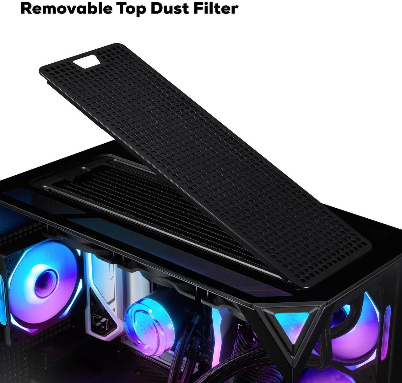 Alt view image 4 of 7 - iBUYPOWER Element 9 Black Gaming PC Desktop - Intel Core Ultra 9 285K - NVIDIA GeForce RTX 5070Ti 16GB - 32GB DDR5 RGB - 2TB NVMe SSD - EBI9N57T01