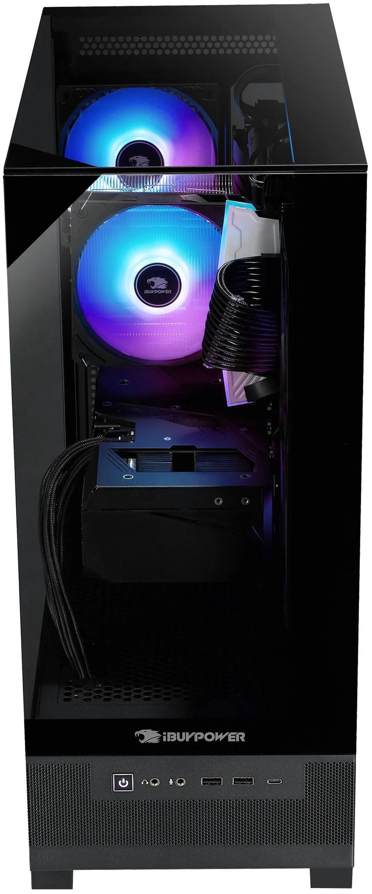 Alt view image 4 of 7 - iBUYPOWER Element SE Gaming PC Desktop - AMD Ryzen 5 5500 - NVIDIA GeForce RTX 5060 8GB - 16GB DDR4 - 1TB NVMe SSD - ESA5N5601