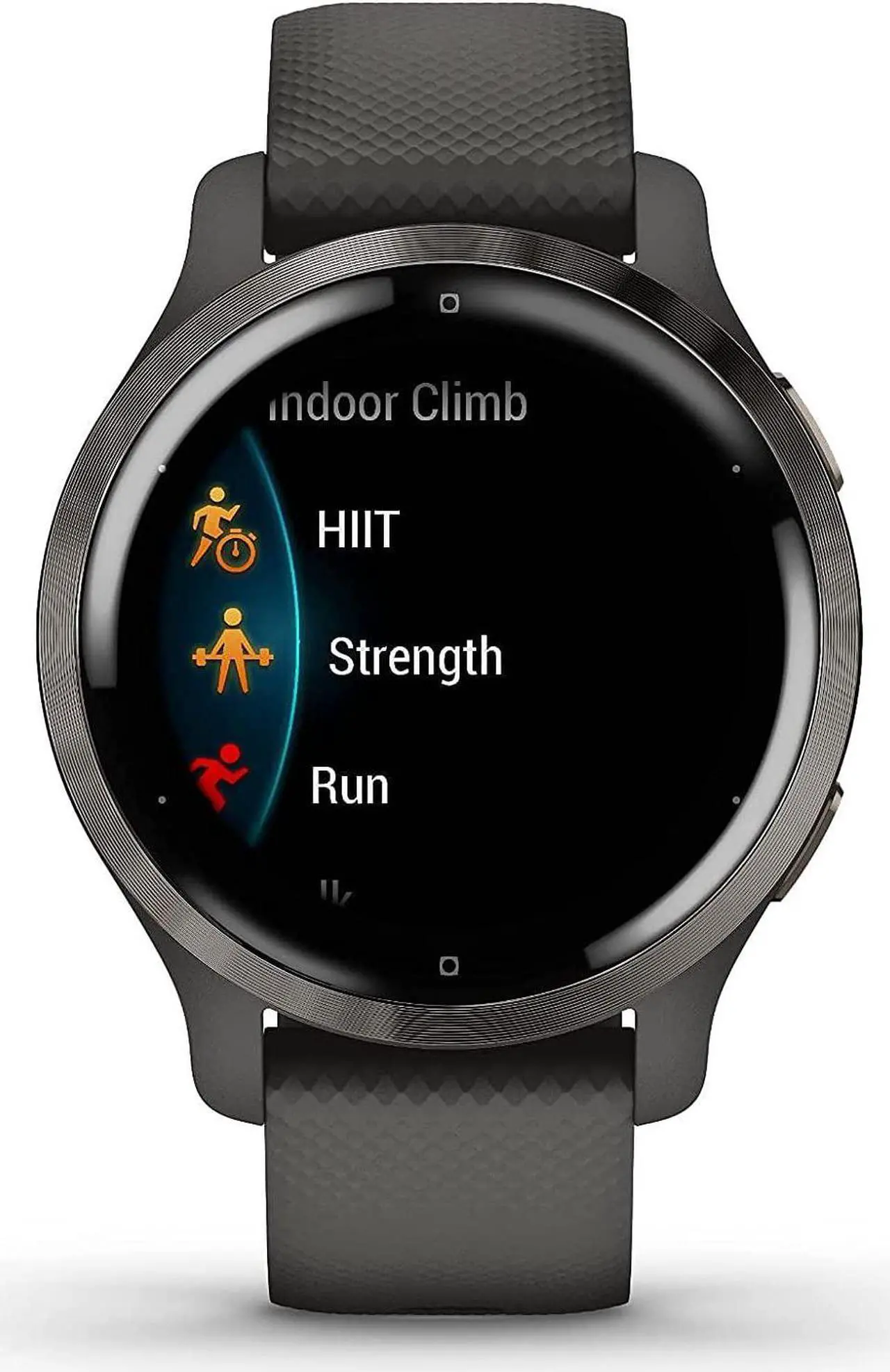 Main image of Garmin Venu 2S, Smaller-Sized GPS Smartwatch with Advanced Health Monitoring and Fitness Features, Slate Bezel with Graphite Case and Silicone Band, (010-02429-00)