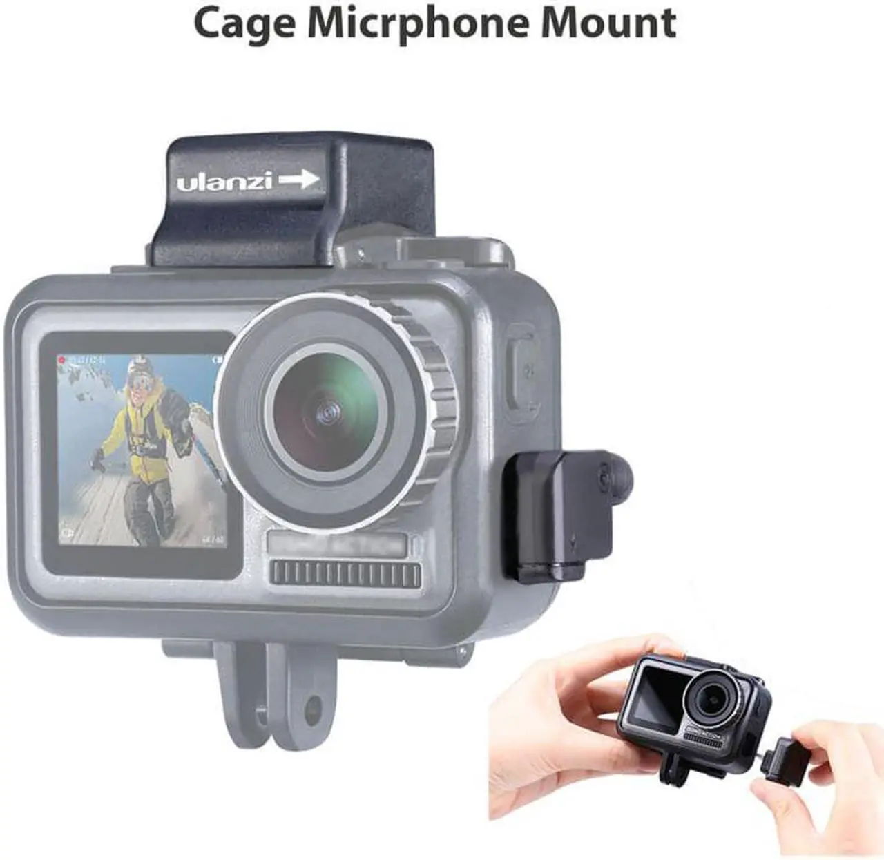 Alt view image 5 of 6 - Audio Adapter For CYNOVA For DJI Osmo Action Microphone External 3.5mm Mic Mount For DJI Osmo A For TRS Plug (1pcs)