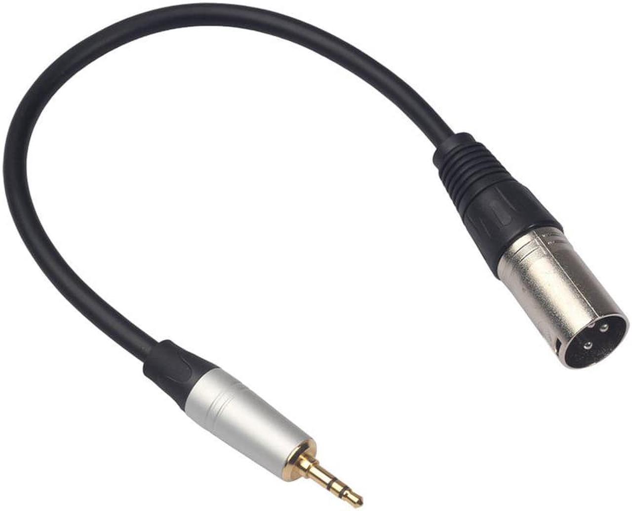 0.3M Xlr Male To 3.5Mm Stereo Plug Shielded Microphone Cable Mic Cable Trs Jack 3.5 Male To Female (1pcs)