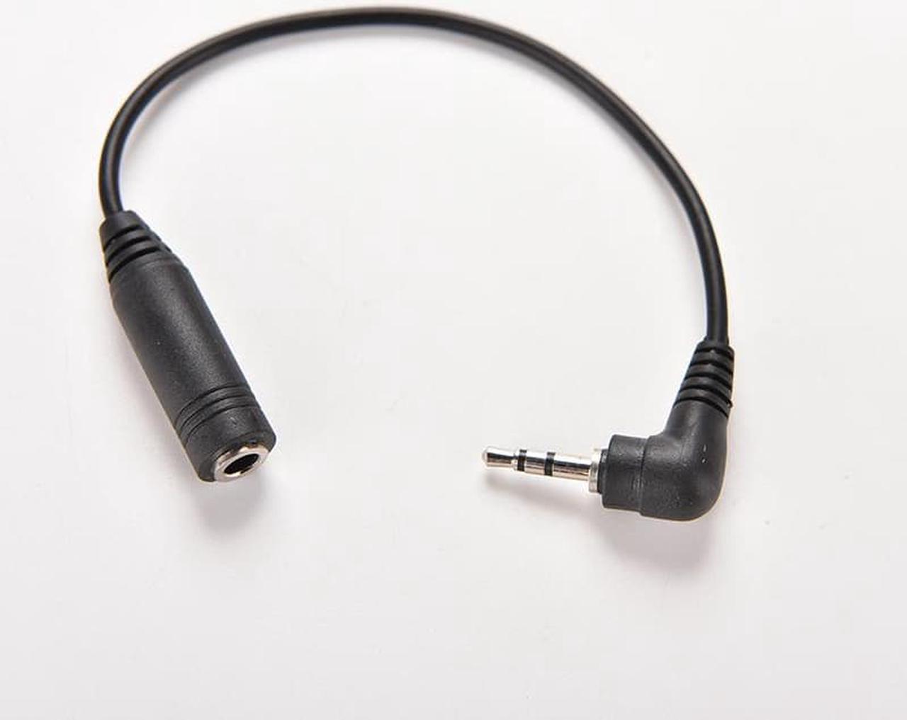 DC Power Adapter Converter Cable 15.5CM 2.5mm Right Angle Male Plug to 3.5mm Female Jack Stereo AUX Audio TRS (1pcs)