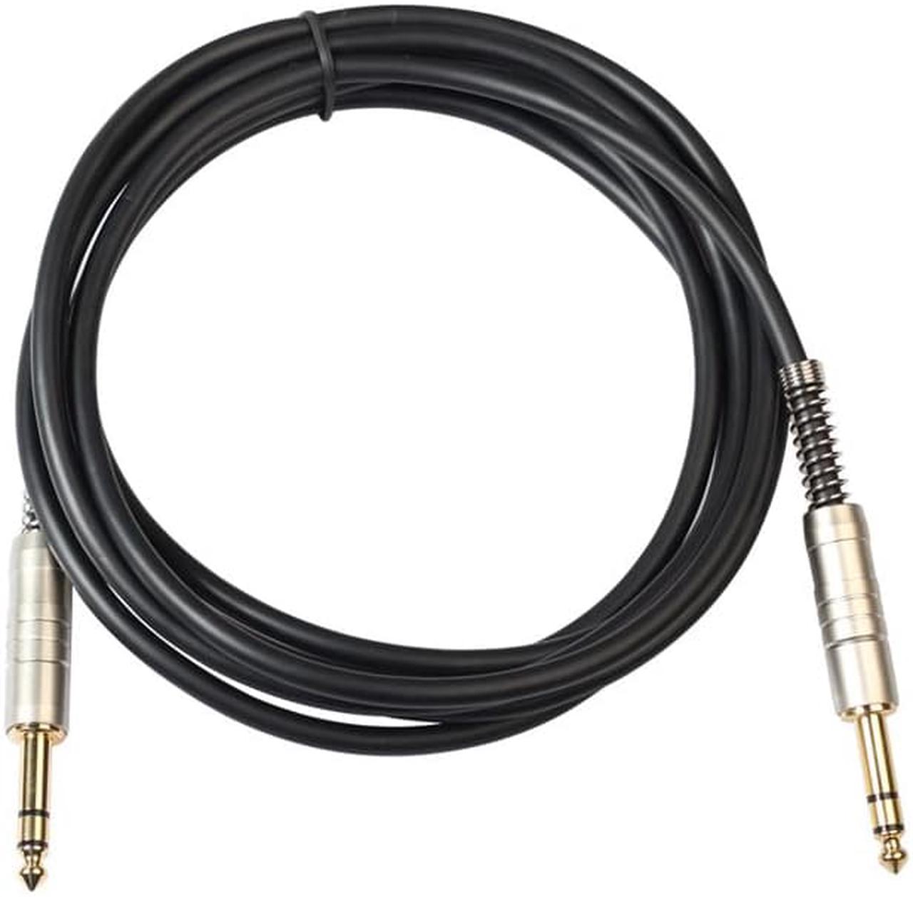 6.35Mm Male To Male Trs Stereo Audio Electric Guitars Cable With Metal Housing,For Electric Guitars,Microphones,Amplifiers,Stere (1pcs)