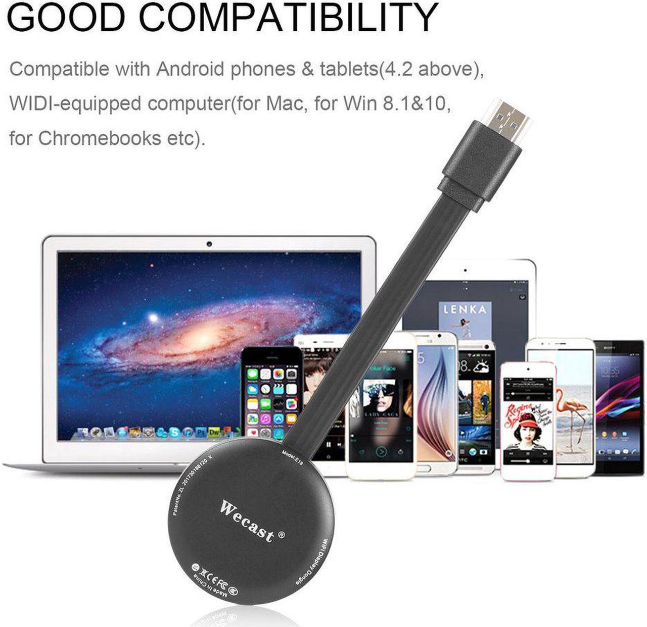 Alt view image 3 of 6 - Wecast Miracast HD 1080P HDMI Wireless WIFI Display Adapter for Android Smartphone/Tablet, for Mac, Projectors, TV Dongle