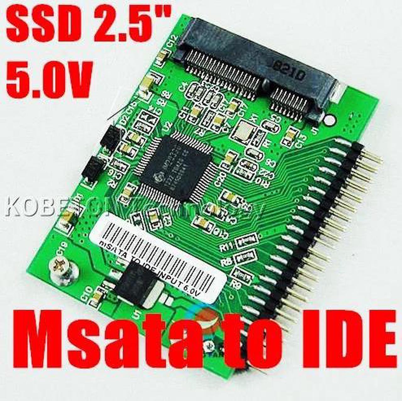 Main image of mini PCI-e msata SSD 1.8 to IDE 2.5 inch 5V 44pin Adapter Card msata PCI Express Sata Converter For Laptop Notebook