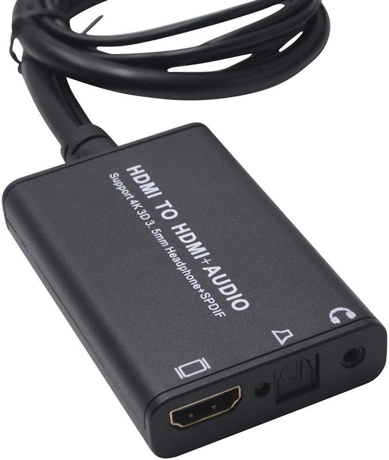 1Pcs HDMI Audio Converter USB to HDMI 4kx2K Stereo Audio Extractor Converter Splitter