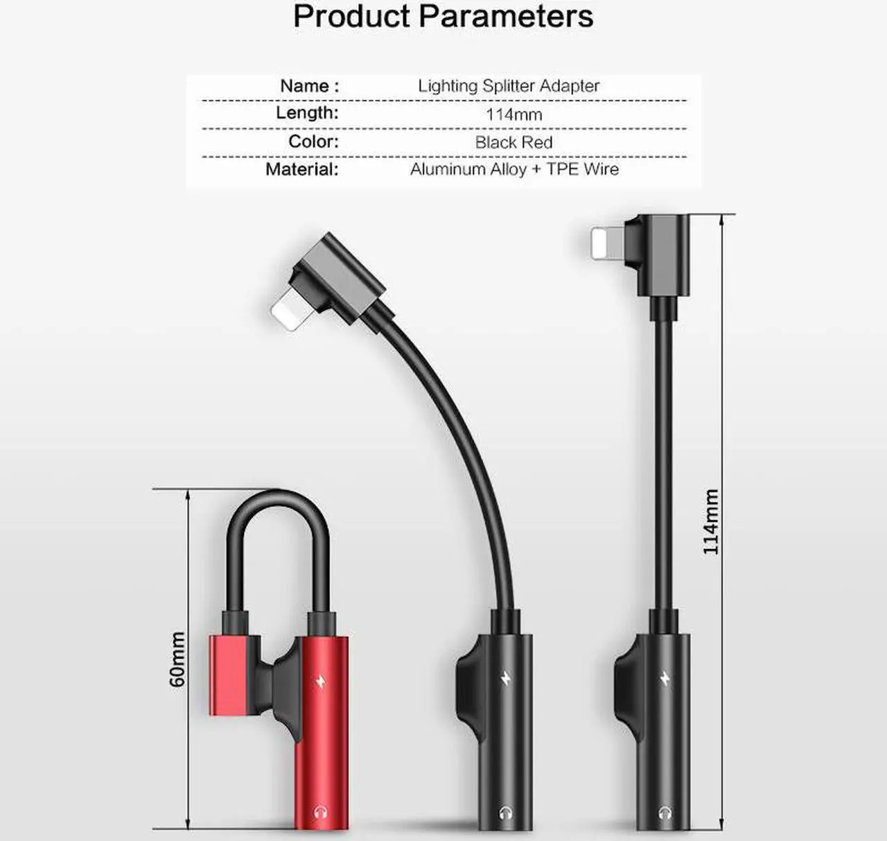 Alt view image 6 of 16 - 2 in 1 For Lightning to 3.5mm Audio Adapter Jack Charging Converter For iPhone 7 8 X Cable Splitter Headphone USB Adapter