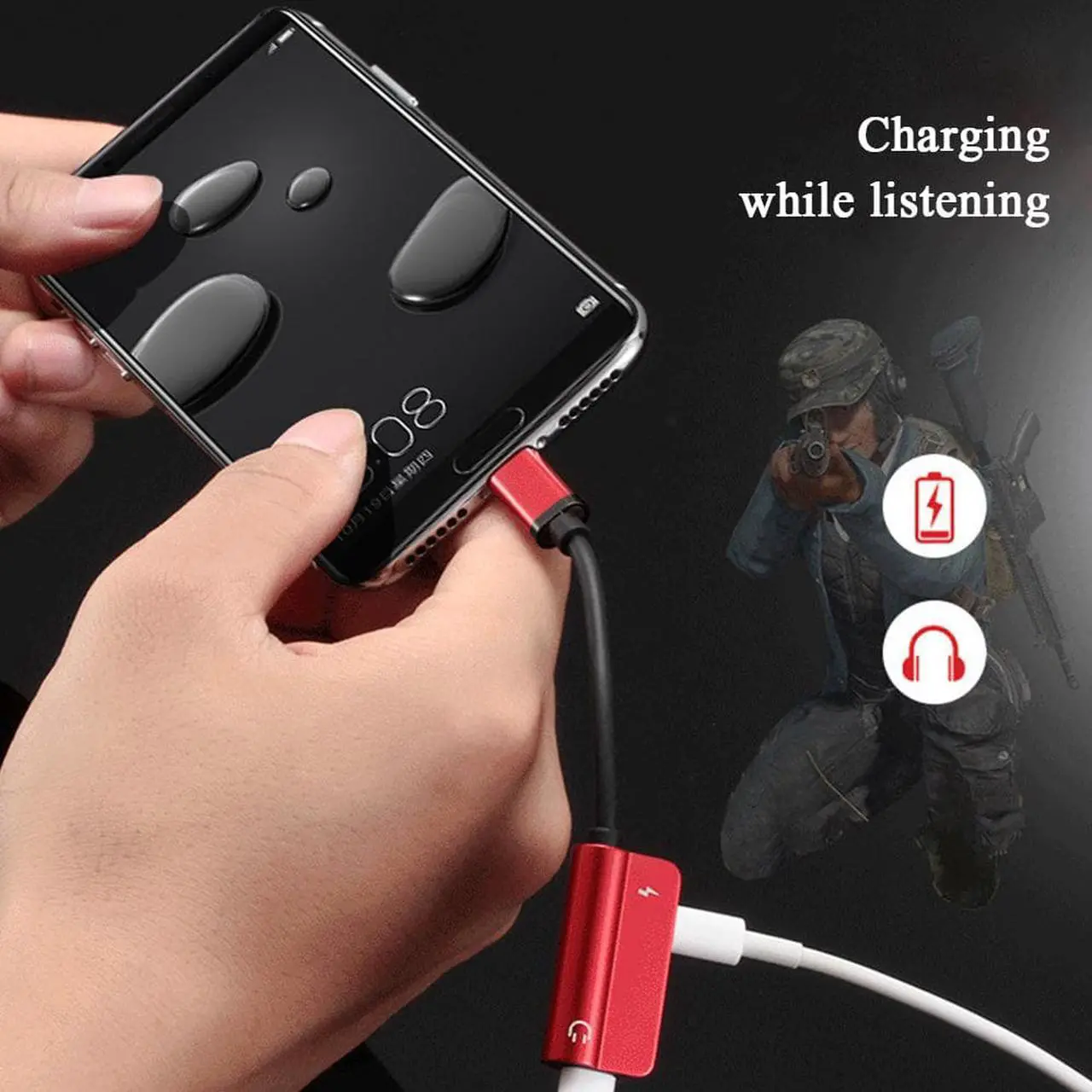 Alt view image 5 of 6 - mini usb type c to 3.5mm jack female AUX Audio Jack Cable for huawei xiaomi usb type c to audio 3.5mm headphone charge Converter
