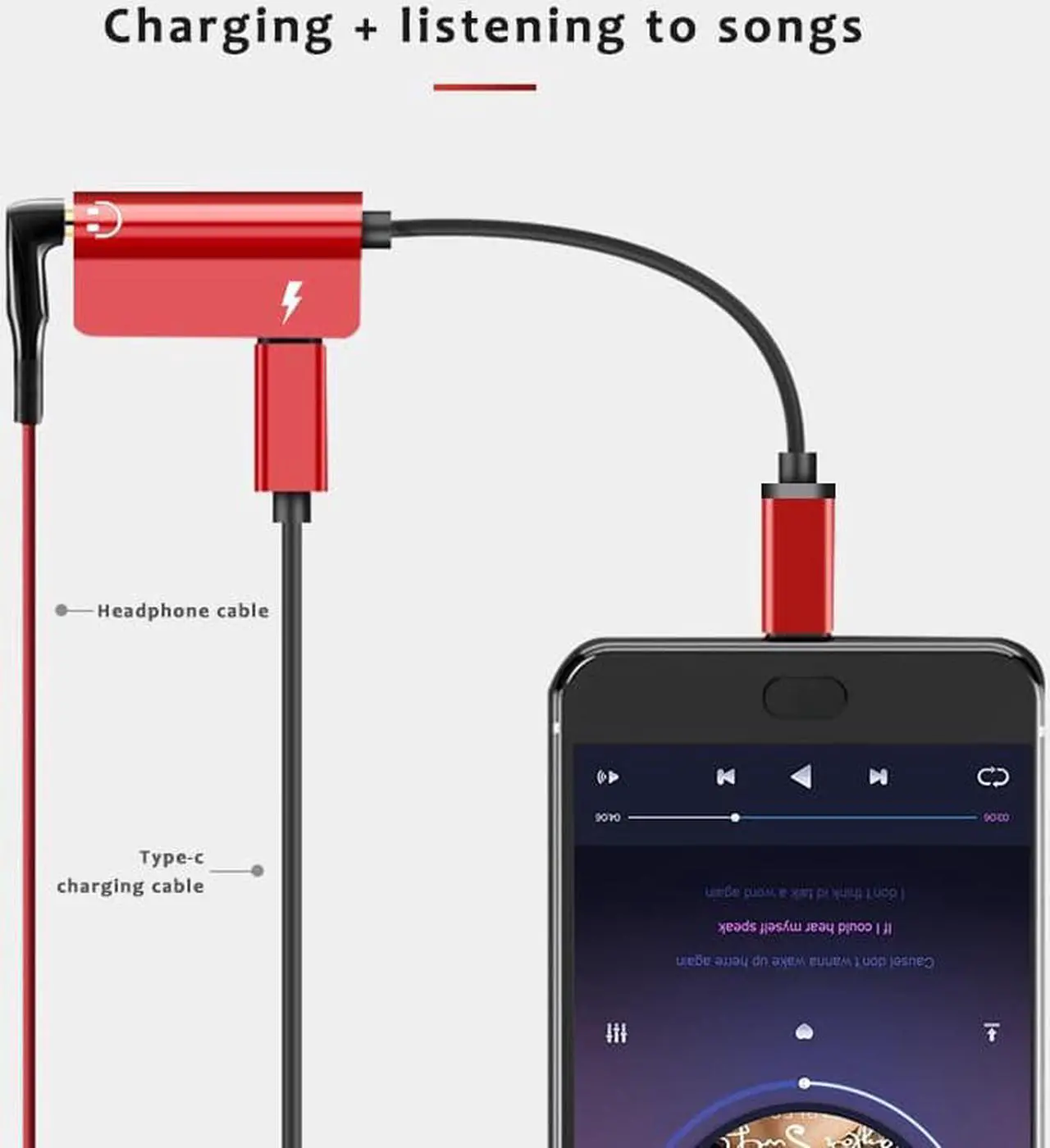 Alt view image 4 of 6 - mini usb type c to 3.5mm jack female AUX Audio Jack Cable for huawei xiaomi usb type c to audio 3.5mm headphone charge Converter