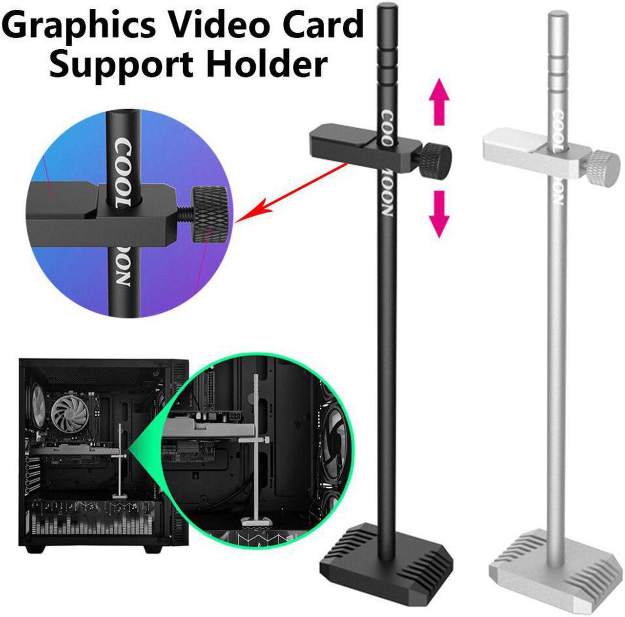 COOLMOON VT192 Aluminum Graphics Card Support Stand PC Case Video Card Holder Bracket Desktop Computer Chassis Cooling GPU Stand