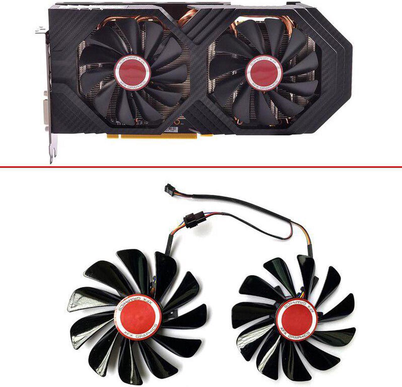 Original 95mm CF1010U12S FDC10U12S9-C 4PIN RX580 GPU Fan For XFX AMD Radeon RX 580 590 RX580 RX590 Graphics Card Cooling Fan