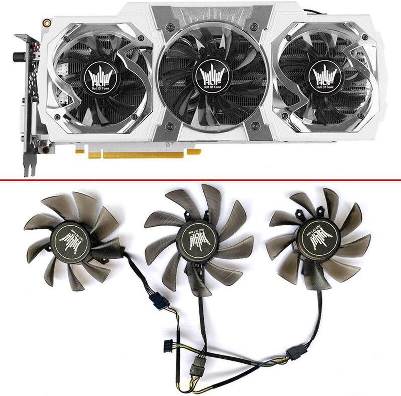 NEW 3PCS 75MM 85MM HOF GTX970 GPU Fan For GALAXY GEFORCE GTX 970 GTX 980 TI HOF Graphics 4PIN FY09015L12LPA GA91S2U