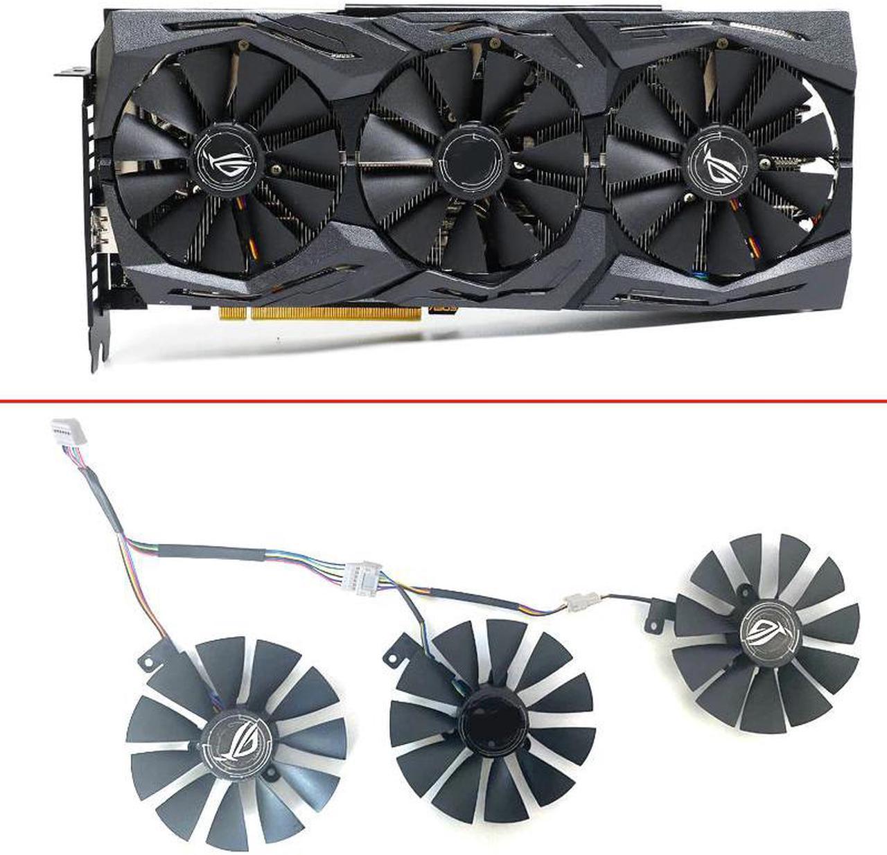 Original 3PCS 87MM 7pin T129215SH T129215SL STRIX-RTX 2060 GPU Fan For ASUS ROG-STRIX-RTX 2060 2070-O8G-GAMING RTX2060 RTX 2070