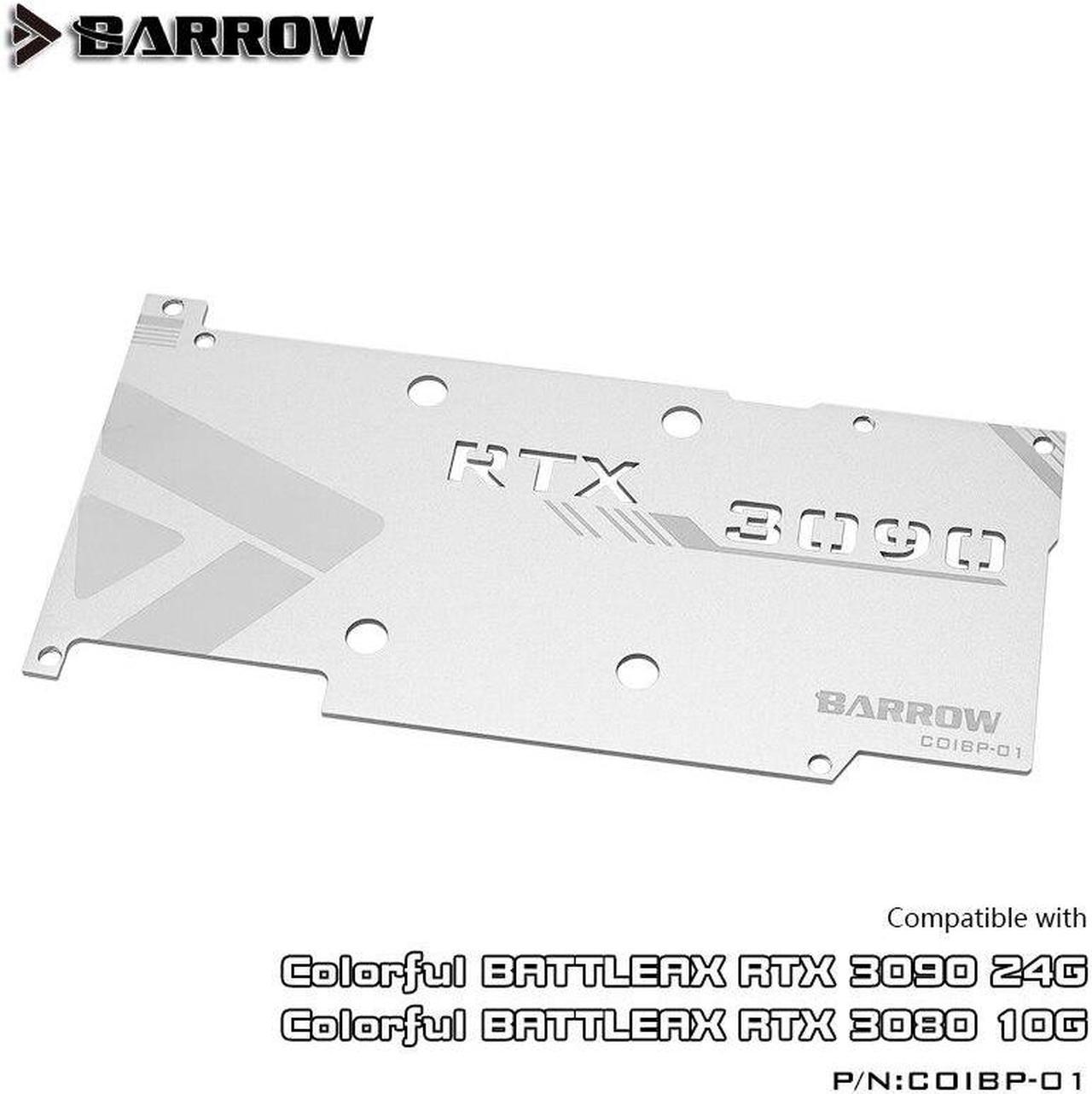 Barrow Backplane for Colorful BATTLEAX 3090 3080, For Full Cover Water Cooling GPU Block Cooler, COIBP-01