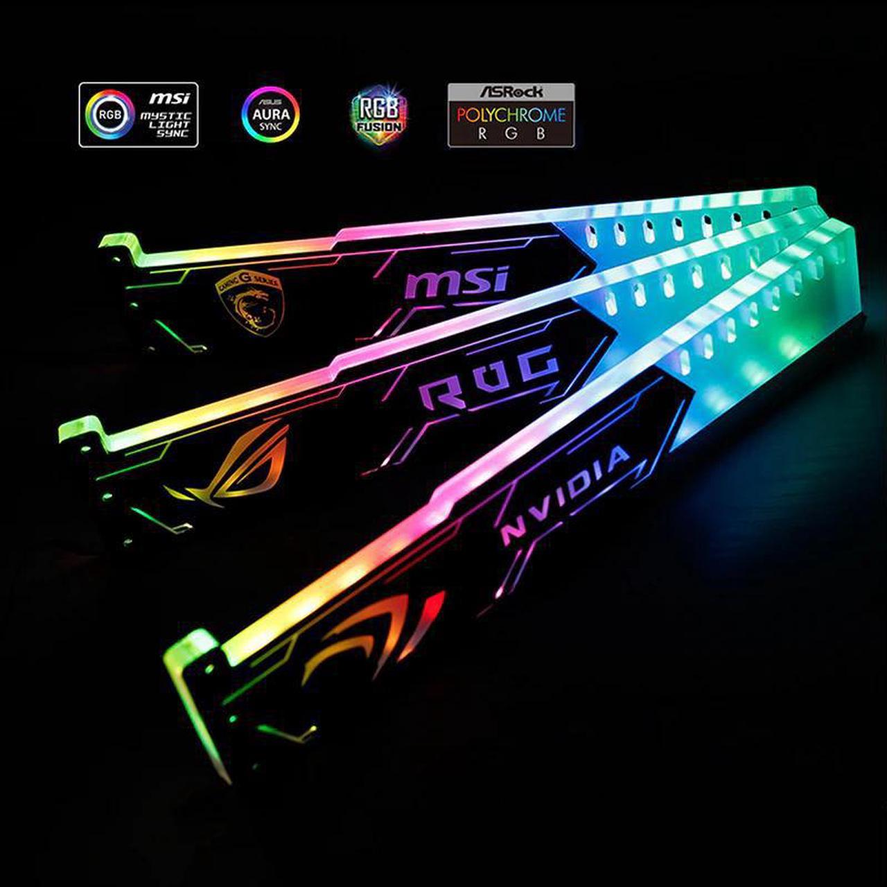 RGB GPU Bracket 5V 3PIN ARGB Graphics Card Support,VGA Holder ASUS SYNC NVIDIA ROG ASUS Gigabyte MOBO AURA SYNC Water Cooling