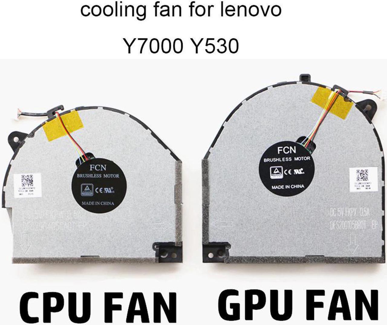 Computer Fans CPU Cooling Fan For Lenovo Legion Y7000 Y530 Y530-15ICH DFS200105BR0T Notebook PC GPU Cooler Radiato4 wire New