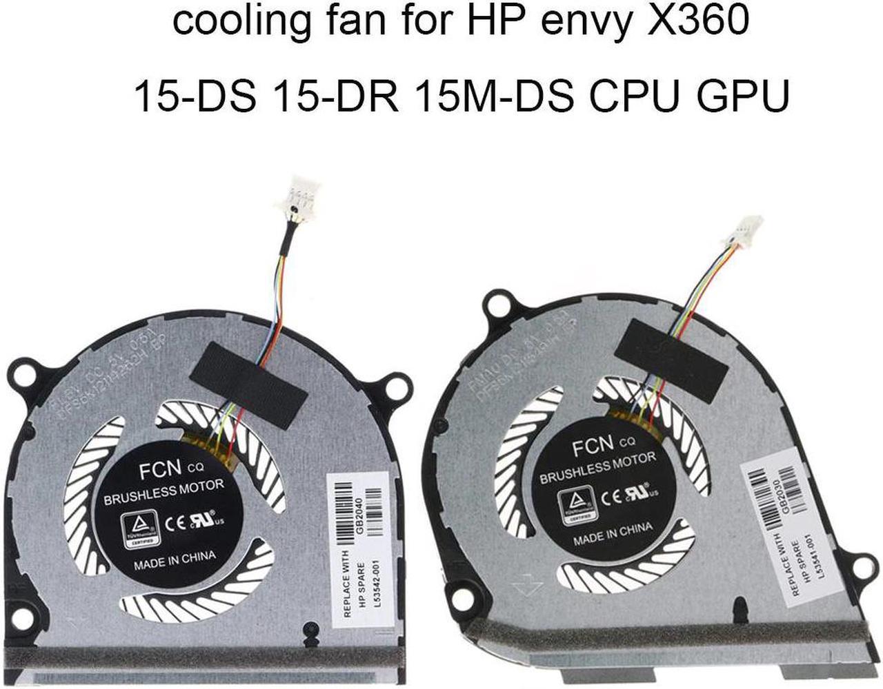 L53542 L53541 001 Computer Fans For HP Envy X360 15-DS 15 DR DR0004TX 15M DS DS0011DX GPU Graphics card CPU Cooling Fan Cooler