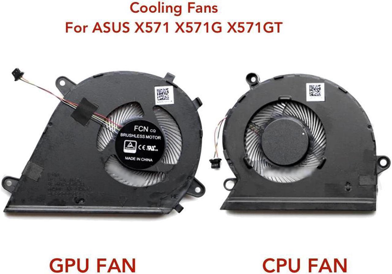 Computer CPU GPU Fans Cooling for ASUS VivoBook X571G X571GT RX571GT FX571GT NX571GT K571 F571G F571GD GT Themal VGA Fan Cooler