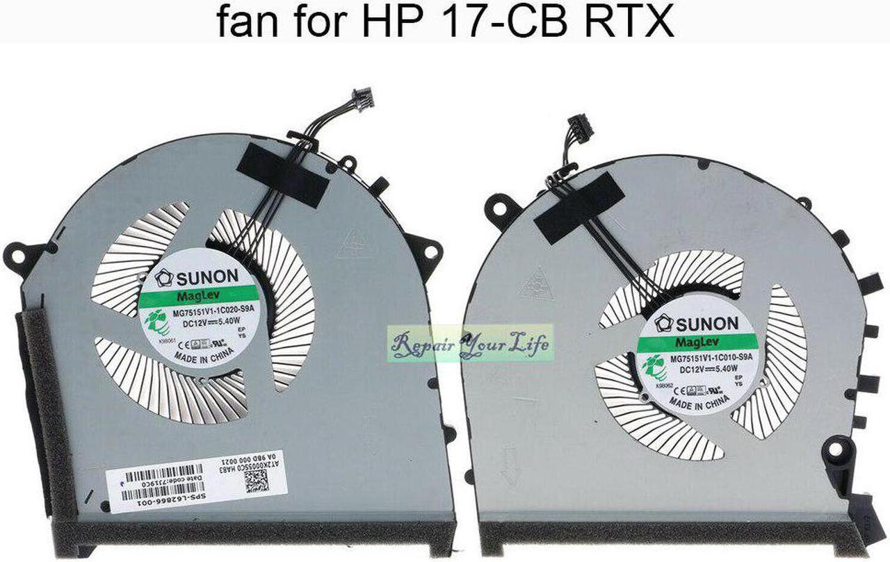 17-CB Computer CPU Cooling Fans For HP OMEN TPN-C144 17-CB0066TX L62866 L62864 L57367-001 MG75151V1 GPU cooler fan GTX1 RTX 2080