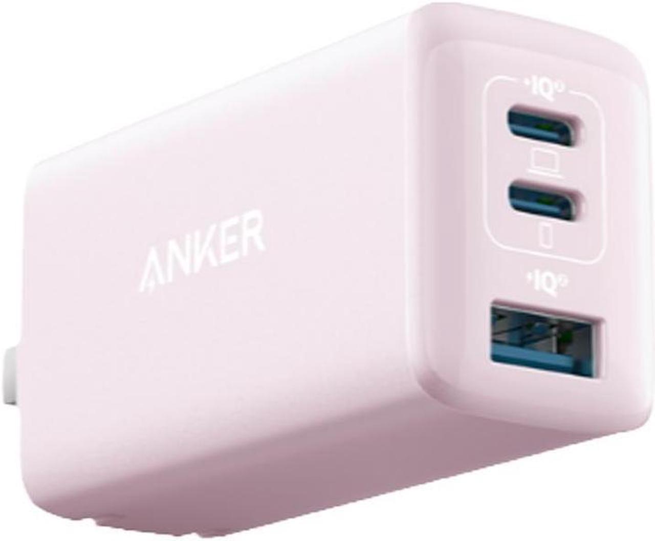 Anker 535 Fast Charger GaNPrime 65W PPS 3-Port Fast Compact Foldable Wall Charger for MacBook Pro/Air, Galaxy S20/S10, Dell XP