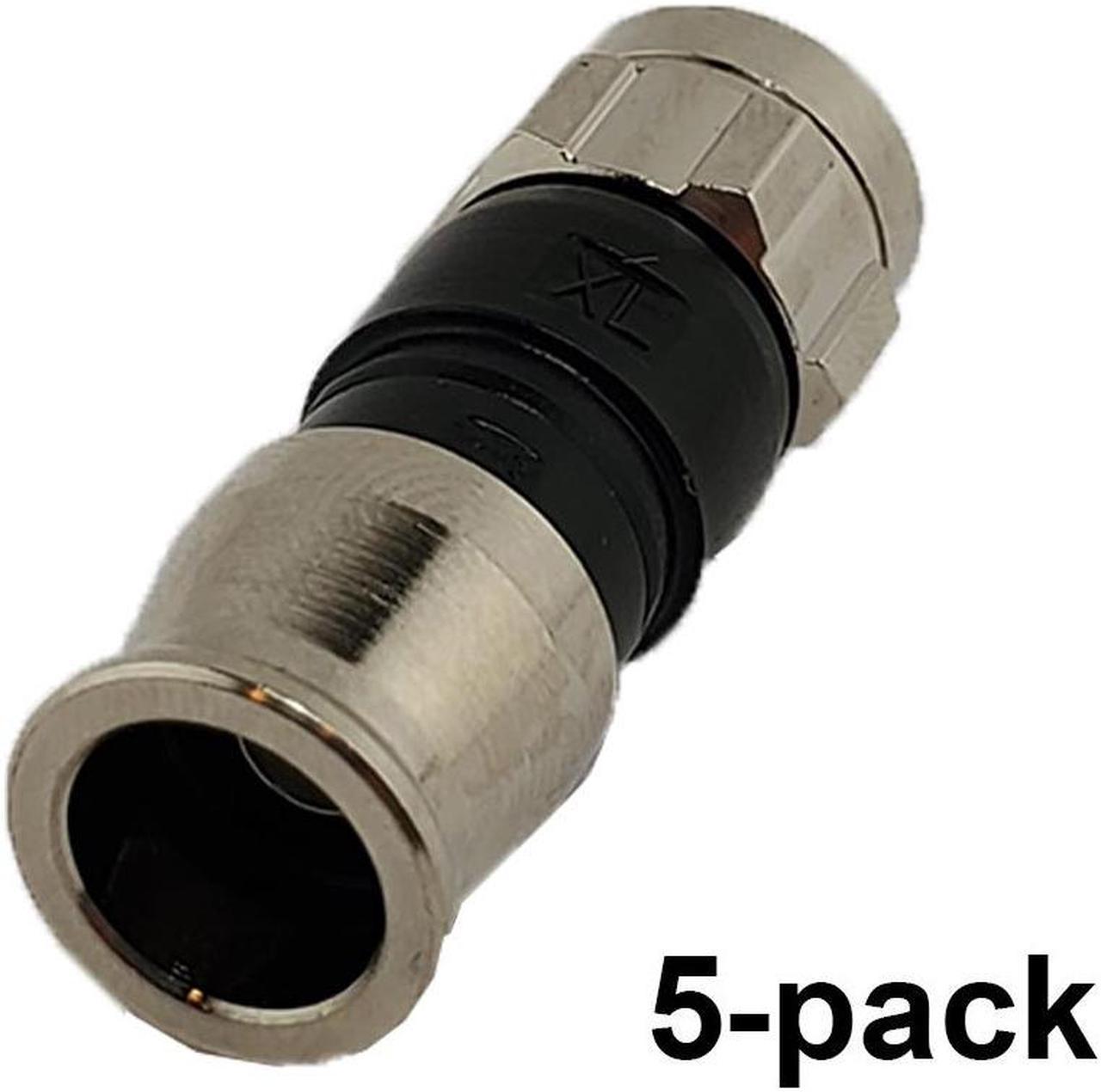 PPC Belden EX59PLUS RG59 Cable Compression Connectors - 5 Pack