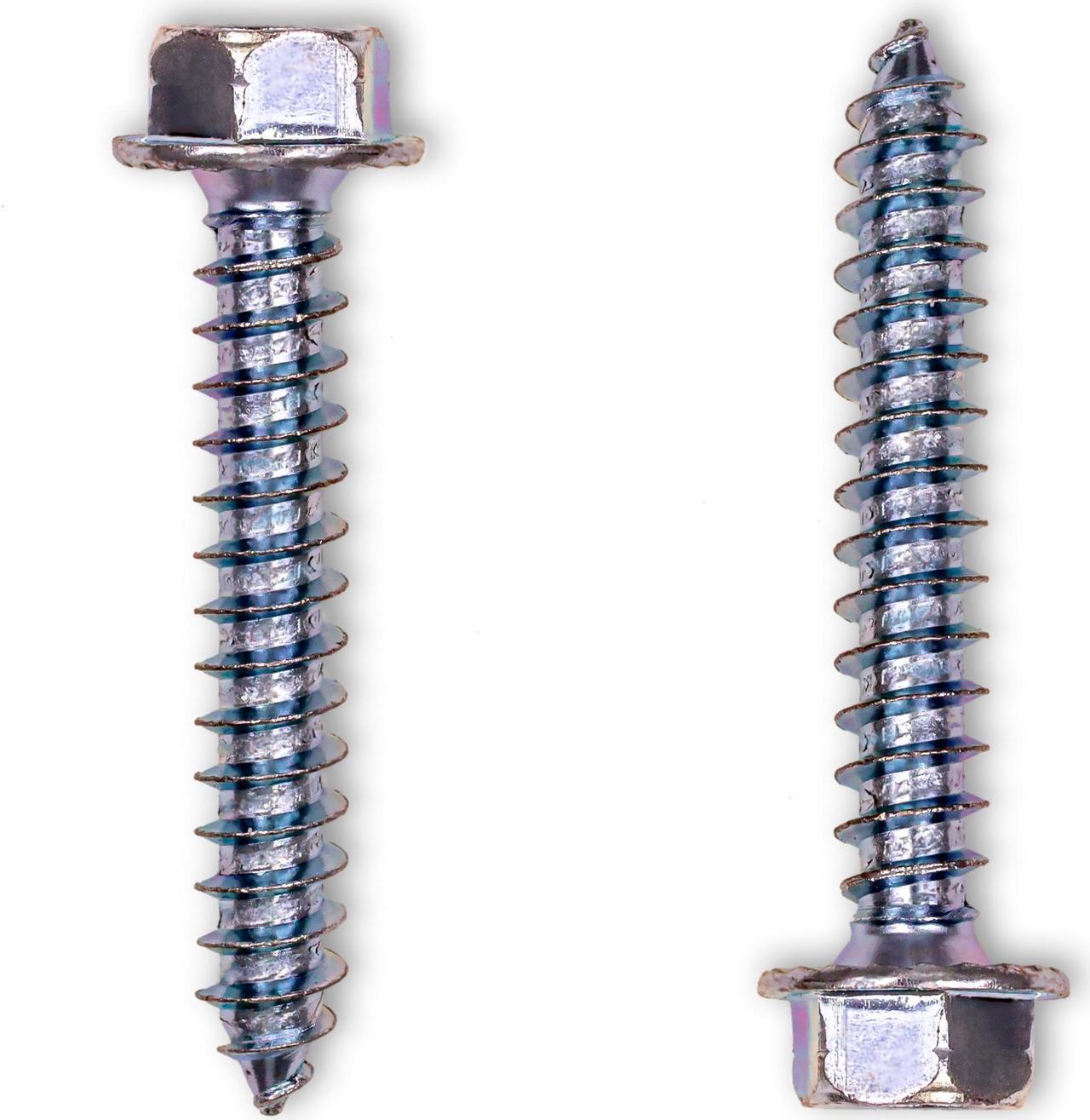 SatelliteSale General Purpose 5/16" Outer Diameter X 2" Long 7/16" Hex Head Lag Bolt Zinc Plated Screws