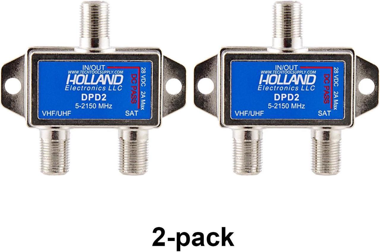 Pack of 2 - Holland Electronics Satellite Diplexer - Approved 2 amp version