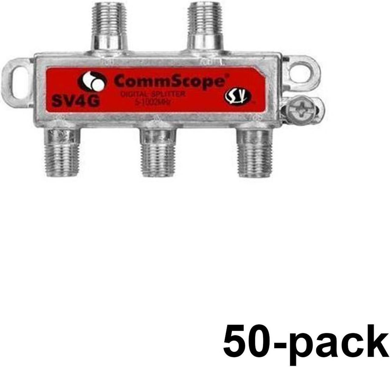 Commscope SV-4G Coaxial 5-1000Mhz 4-Way Splitter - 50 Pack