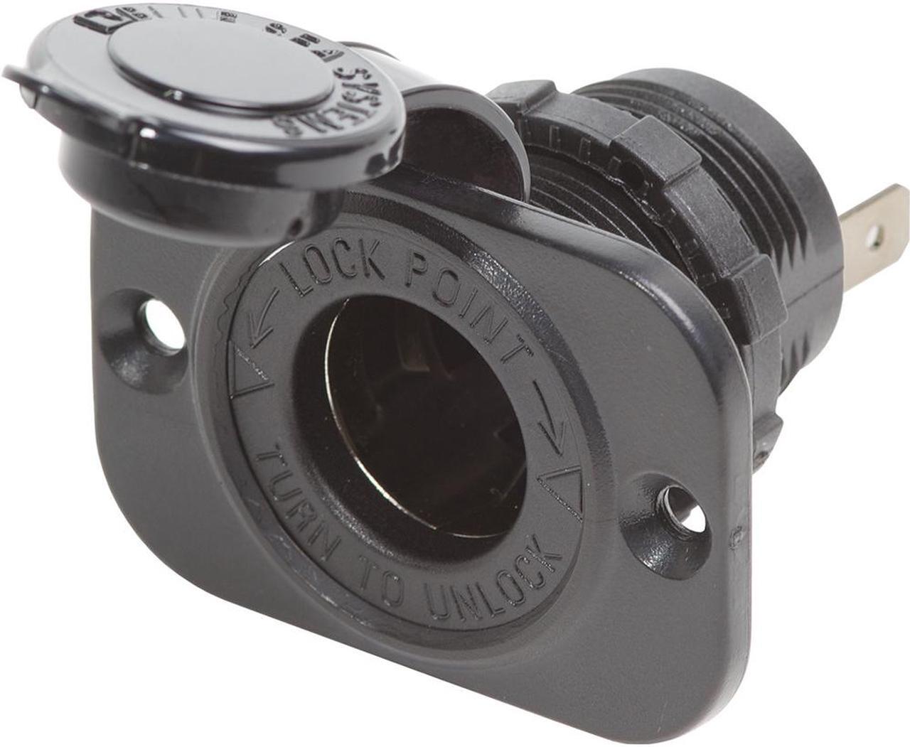 Alt view image 4 of 5 - BLUE SEA 12 VOLT DASH SOCKET- BLACK