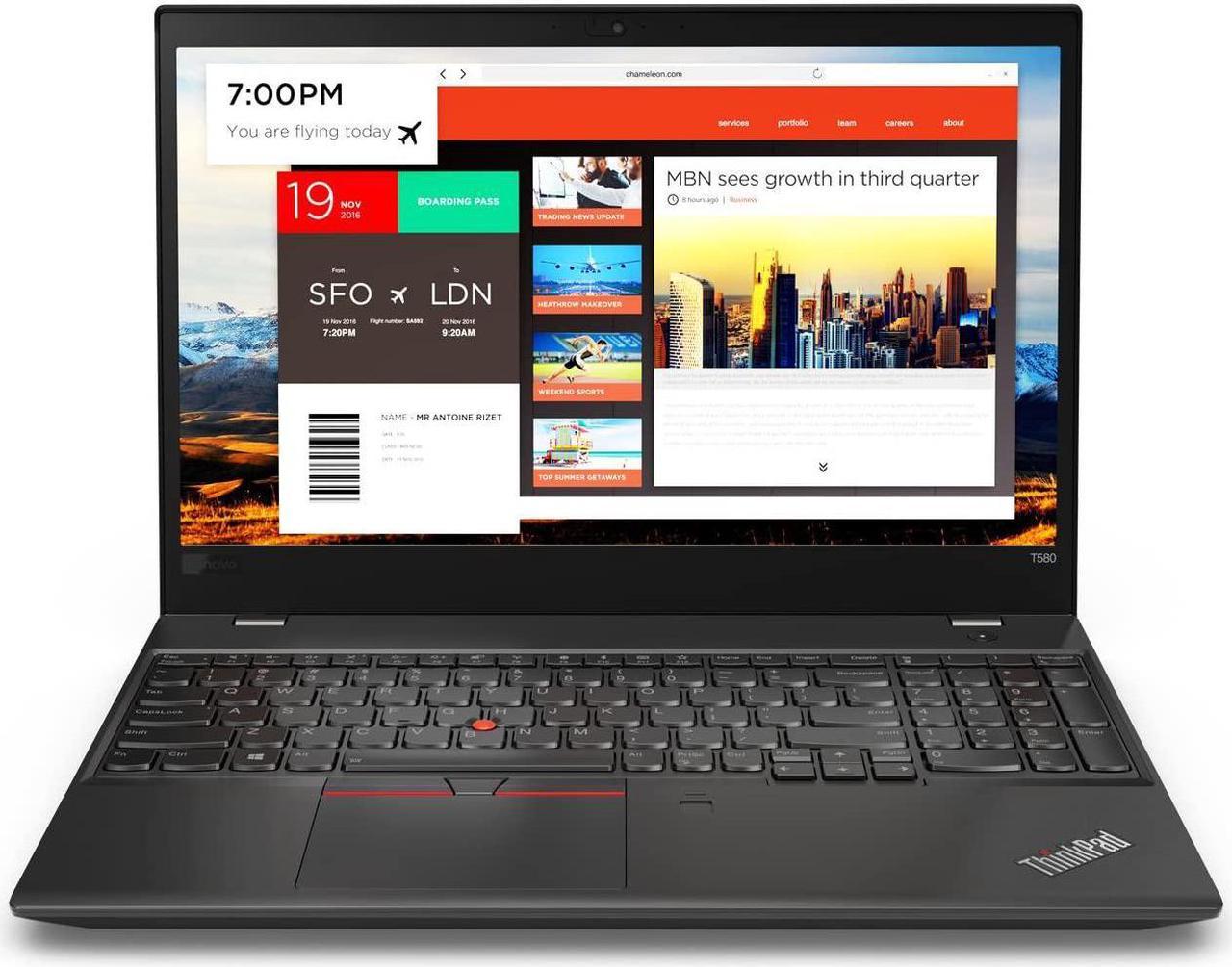 Lenovo Thinkpad T580 15.6" Laptop Intel i7 1.90 GHz 16 GB 256 GB SSD Windows 10 Pro