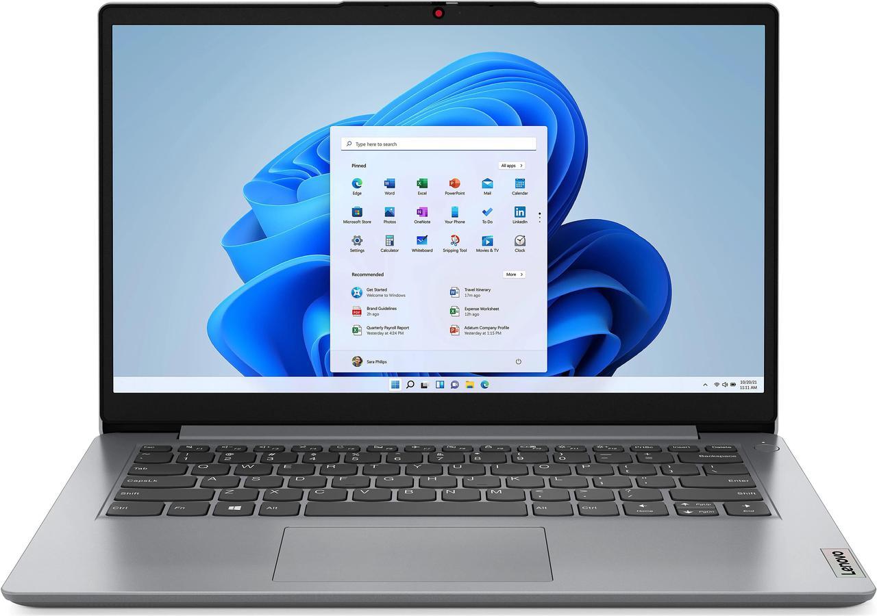Alt view image 6 of 9 - Lenovo Laptop IdeaPad 1, 14" FHD  45% NTSC,Intel Celeron N4020,4GB, 128G_EMMCGB eMMC,Win 11 Home In S Mode