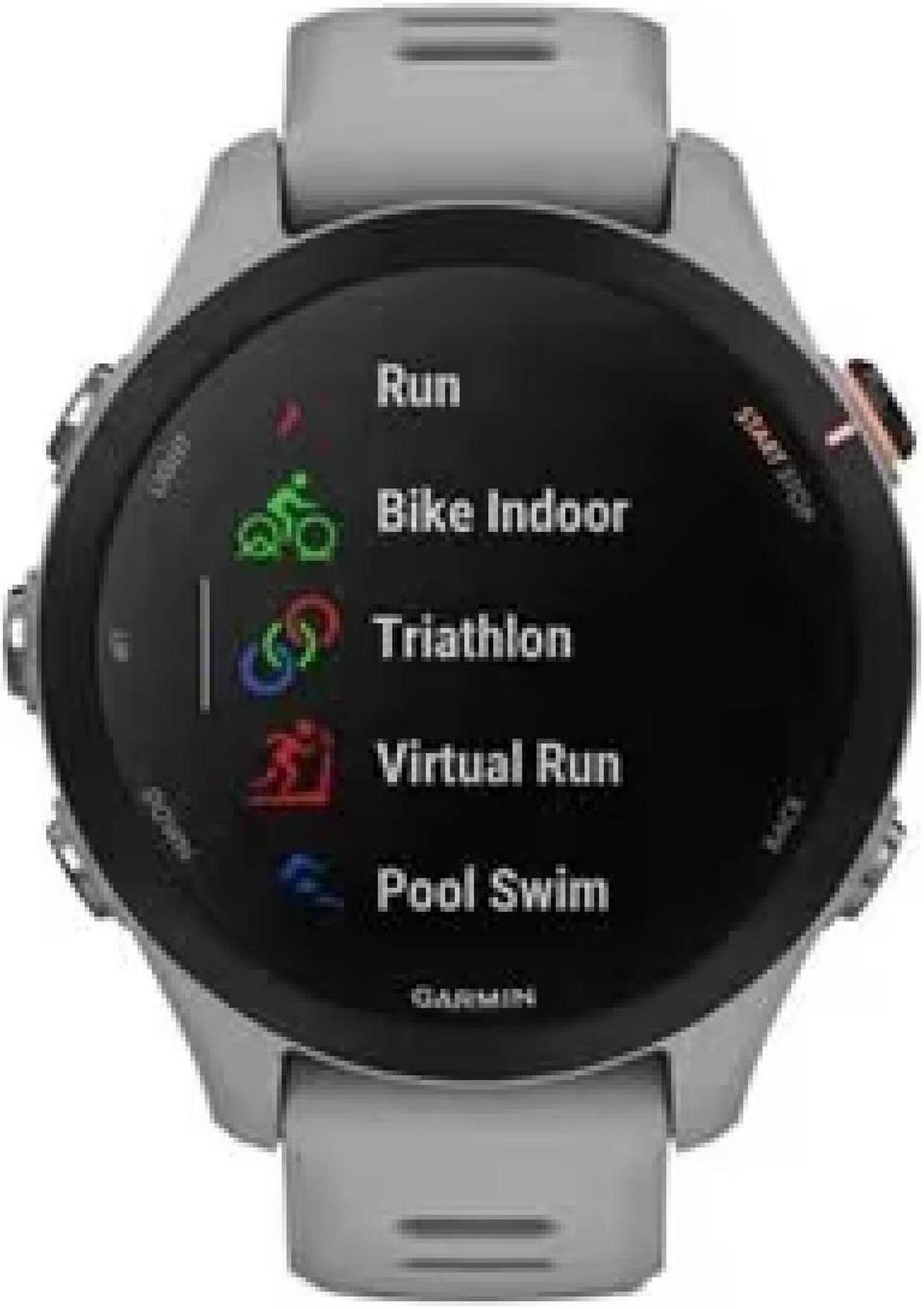 Alt view image 3 of 3 - Garmin Forerunner 255S Music GPS Smartwatch (Powder Gray)