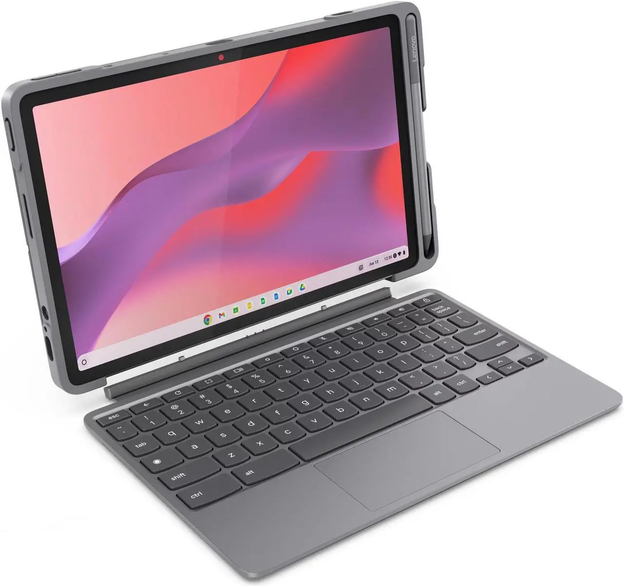 Alt view image 2 of 4 - Lenovo Chromebook Duet Edu 10.95" Touch MediaTek Kompanio-838 4GB 64GB ChromeOS