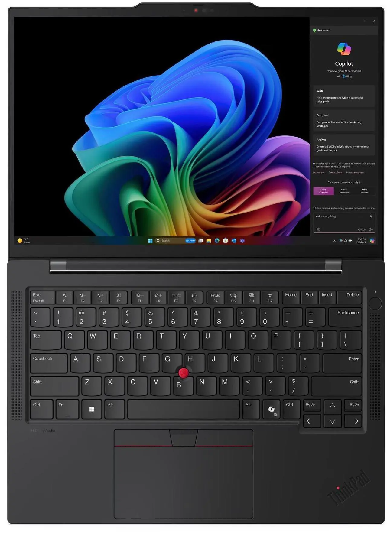 Alt view image 4 of 4 - Lenovo Thinkpad T14S G6 14" Laptop X Elite X1E-78-100 32GB RAM 512GB SSD W11P- (Manufacturer Recertified)