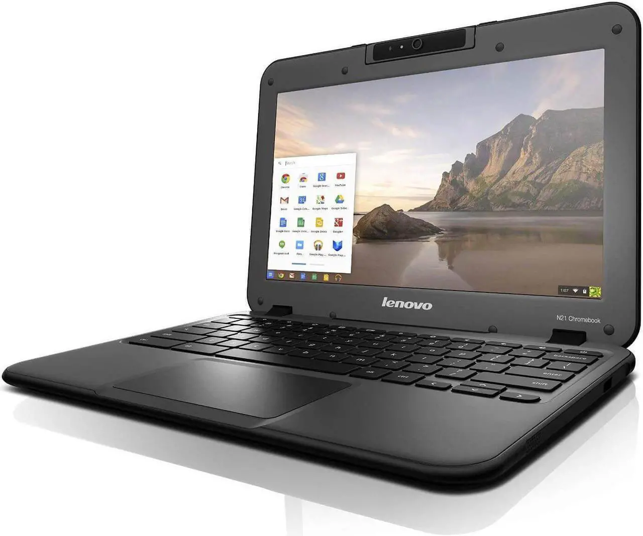 Alt view image 2 of 6 - Lenovo N21 Chromebook Intel Celeron 2.10 GHz 2GB Ram 16GB Chrome OS