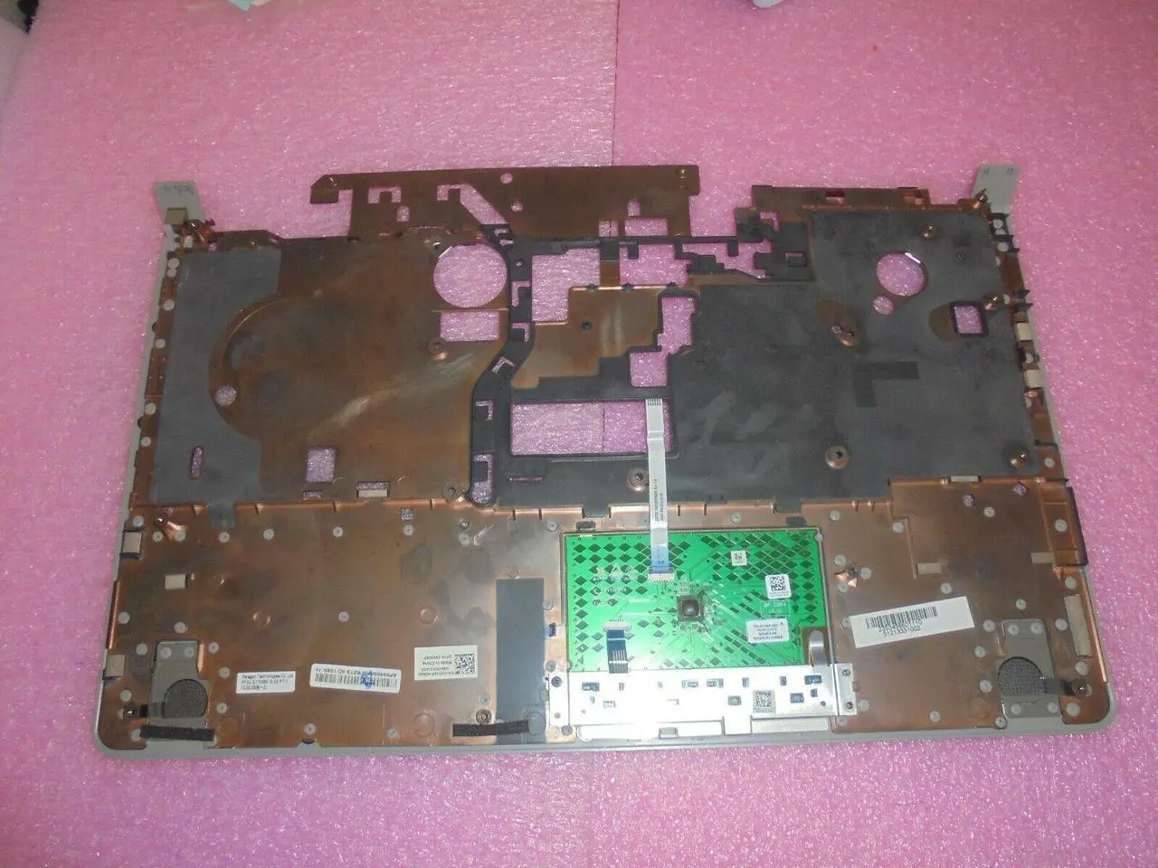 Alt view image 5 of 5 - Gray Chainlink Dell OEM Studio 1745  1747 1749 Palmrest Touchpad Assembly