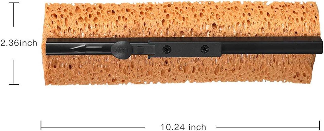 Alt view image 3 of 7 - Yocada Sponge Mop Replacement Refill Head Home Commercial Use Tile Floor Bathroom Garage Cleaning Easily Dry Wringing