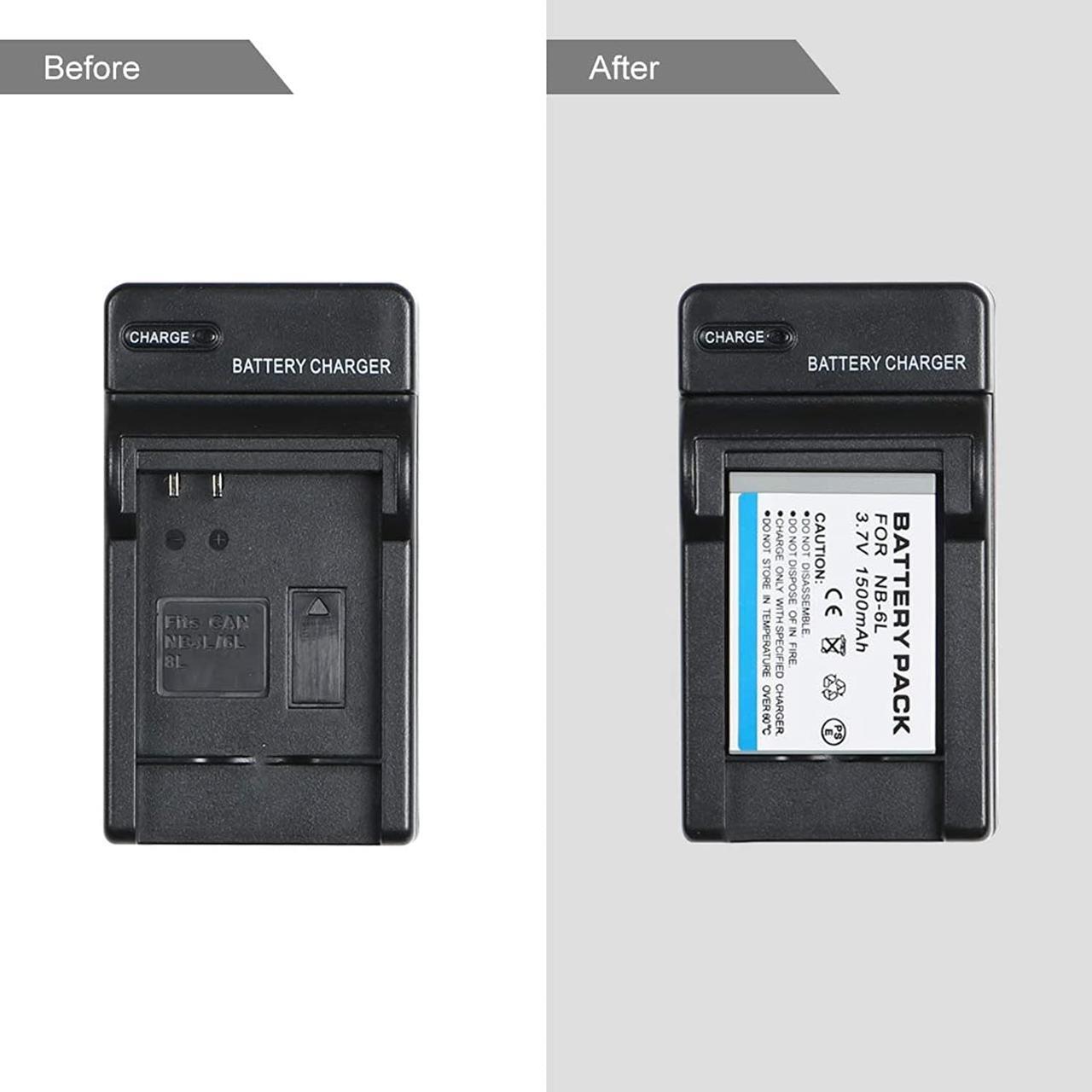 Alt view image 6 of 7 - NB-6L NB-6LH NB-4L NB-8L Battery Charger CB-2LY CB-2LYE for Canon PowerShot ELPH S200 S90 S95 SX170 SX240 SX260 SX270 SX280 SX500 SX510 SX520 SX530 SX60 SX600 SX610 SX700
