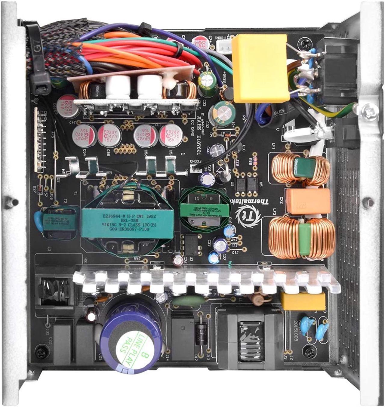 Alt view image 7 of 7 - Thermaltake Toughpower GX2 80+ Gold 600W SLI/Crossfire Ready Continuous Power ATX 12V V2.4/EPS V2.92 Non Modular Power Supply 5 Year PS-TPD-0600NNFAGU-2