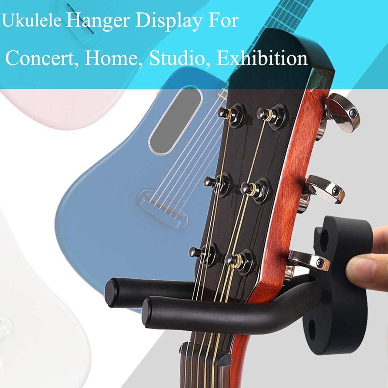 Alt view image 6 of 6 - Ukulele Wall Mount Hanger Stand Holder for Ukulele Violin Mandolin Banjo Guitars Wall Hangers Hooks Stands