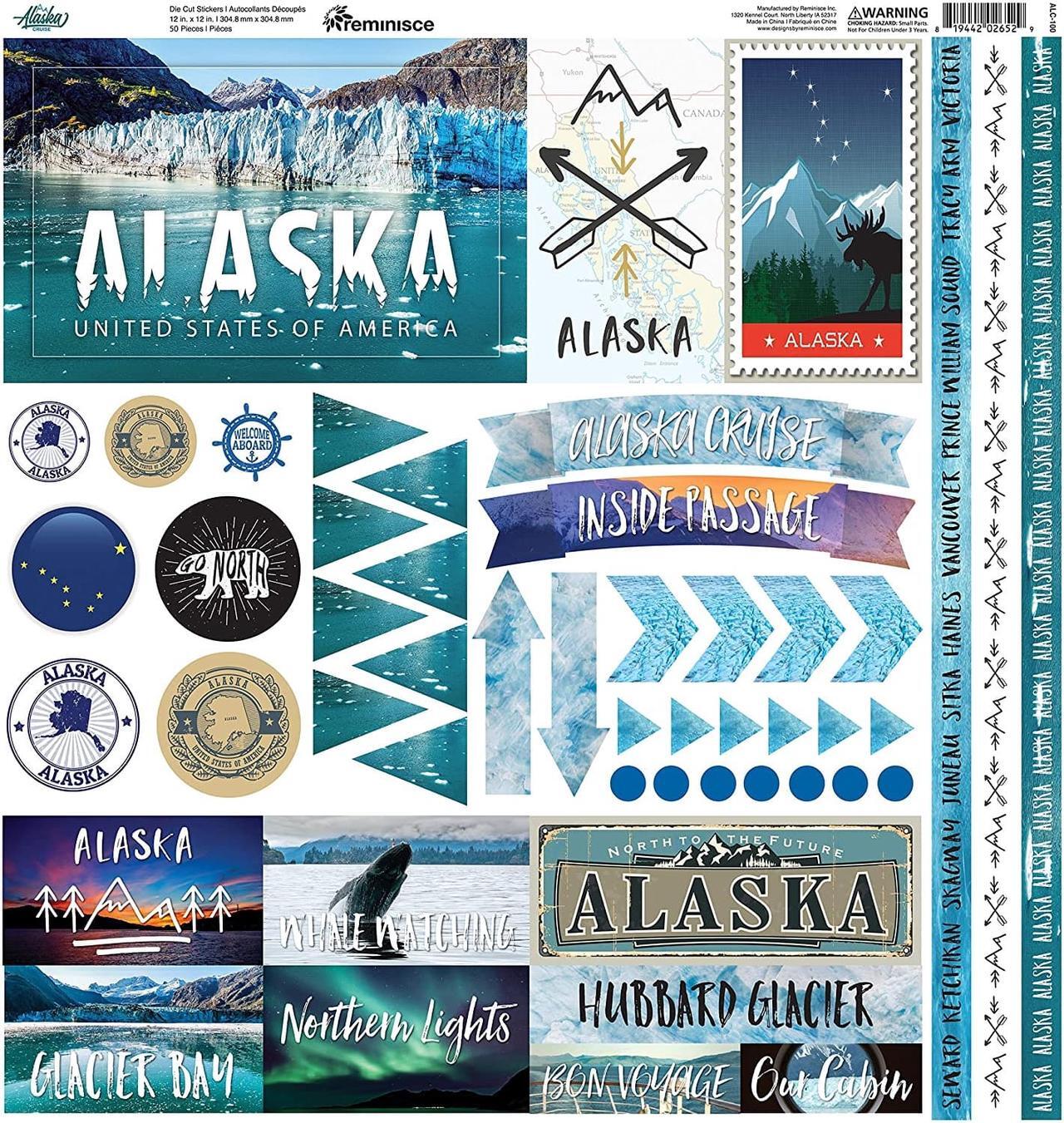 Main image of Reminisce Elements Cardstock Stickers 12"X12"-Alaska Cruise