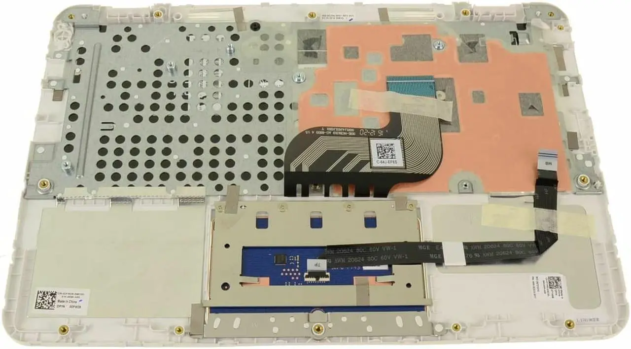 Alt view image 6 of 8 - French English Dell OEM Inspiron 3180 Palmrest Touchpad Laptop Keyboard 71N55